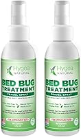 Vista 1 de Hygea Natural Spray natural de viaje para piojos, ácaros y chinches - Botellas de tamaño de 3 onzas aprobadas por la TSA, apto para niños