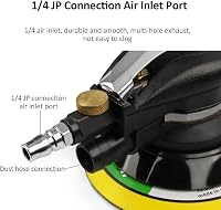 Weytoll 125/150 mm Pneumatikus Excentercsiszoló Vákuum Funkcióval - Polírozó Készlet 4 Féle Koronggal Autóhoz, Fához, Fémhez, 13500 RPM 2