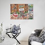 【Facile à installer】 Un crochet métallique robuste est fixé à l'arrière de chaque panneau. Très léger et facile à accrocher. Parfait pour tout décor de maison.