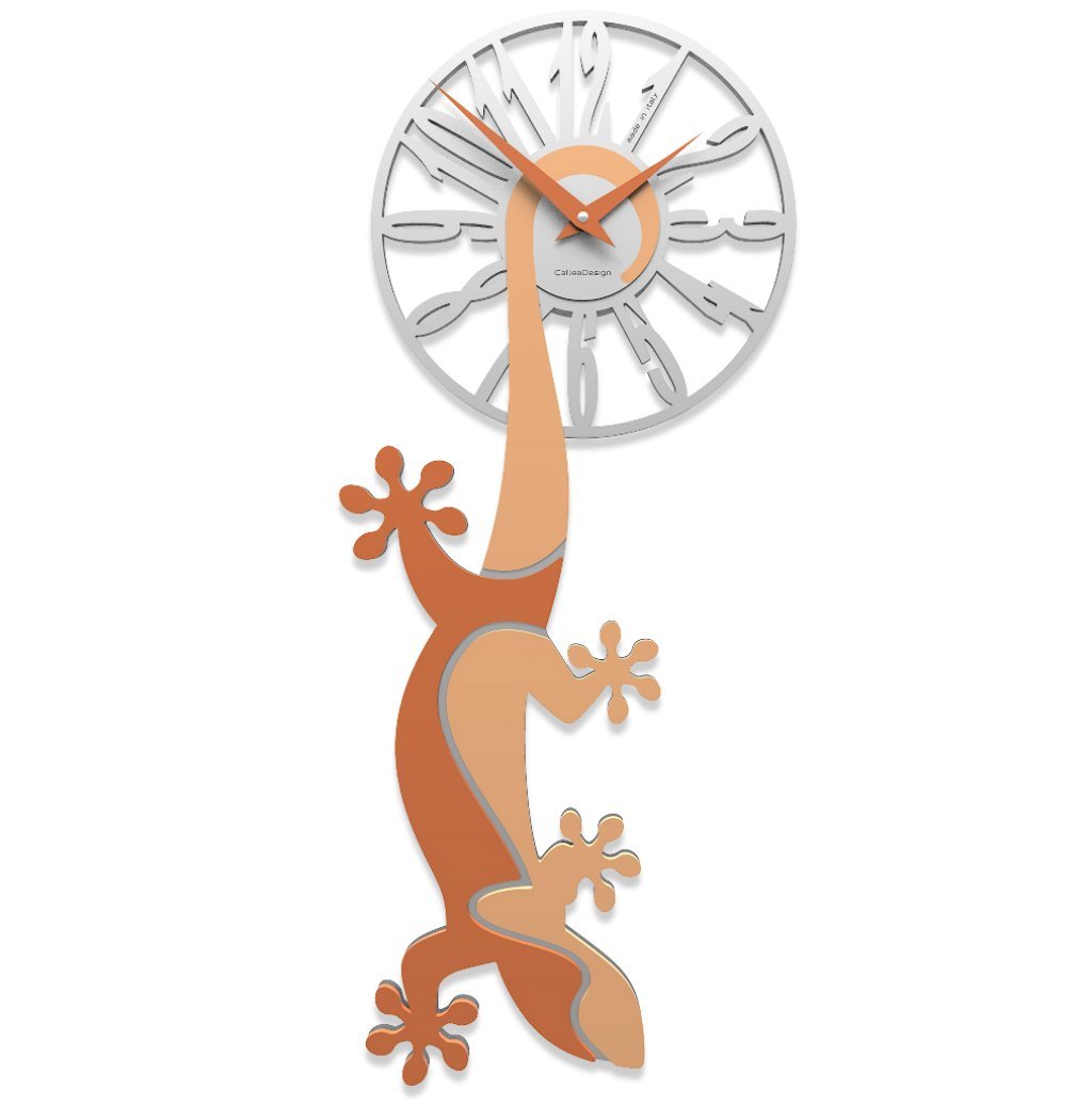 CalleaDesignGeco Pendulum Wall Clock Light Peach