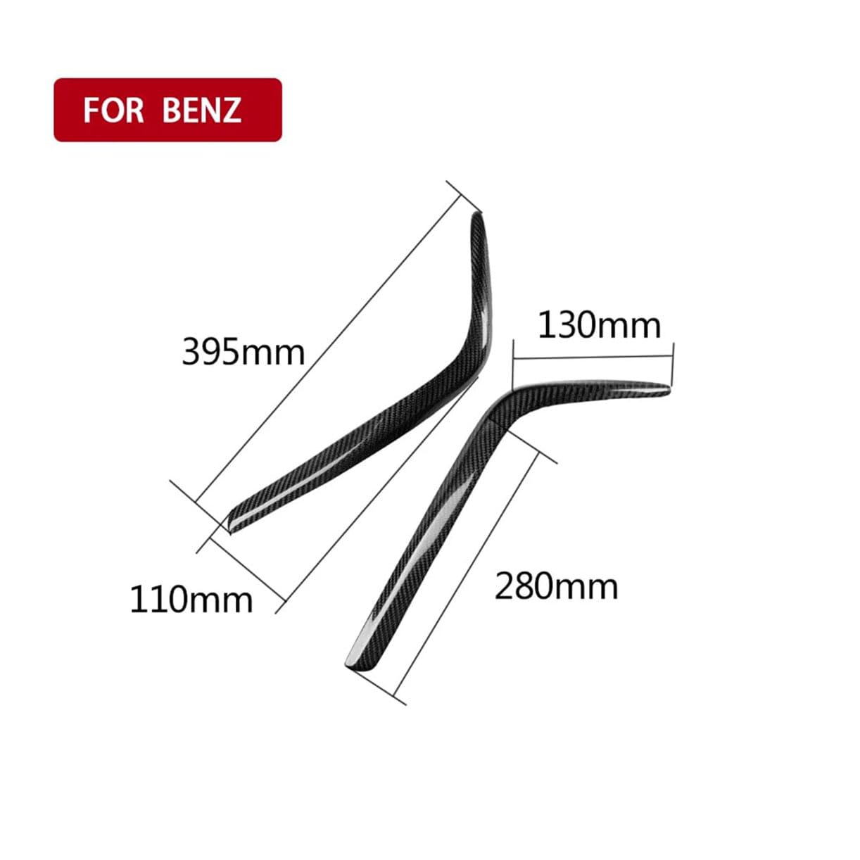 BMIXX Schutz Scheinwerfer Lampe Stirn Scheinwerfer Aufkleber Auto Augenlid Augenbrauen Scheinwerfer Abdeckung, für Mercedes-Benz W202 C-Class C180 C220 C240 C280 C36 1994-2000