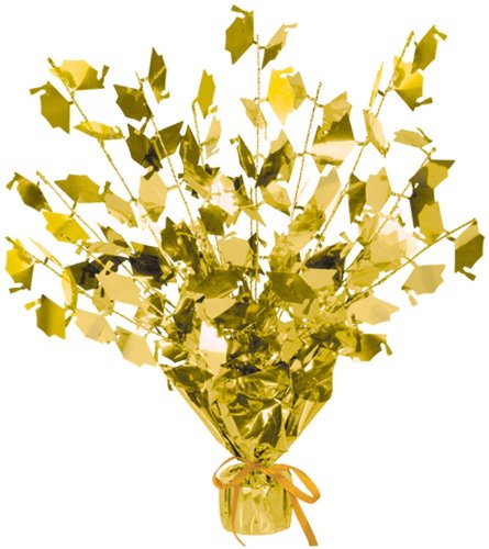 Graduate Cap Gleam 'N Burst Centerpiece (gold) Party Accessory  (1 count) (1/Pkg)