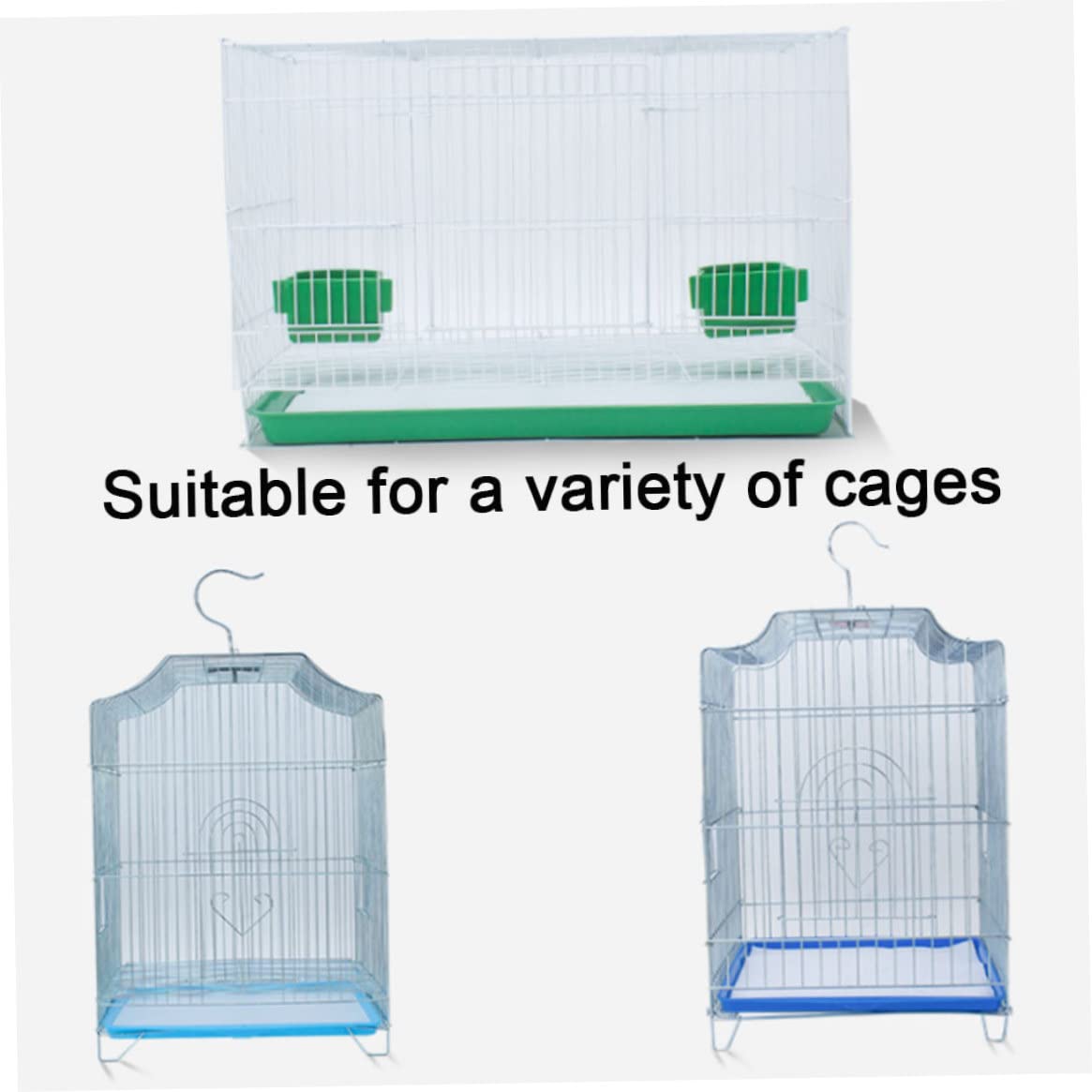 Papel de Revestimiento Absorbente de 100 Piezas para pájaros, Papel de Jaula de pájaro Papel desechable Absorbente cojín Almohadilla de Mascotas no Tejidas Accesorios de Jaula