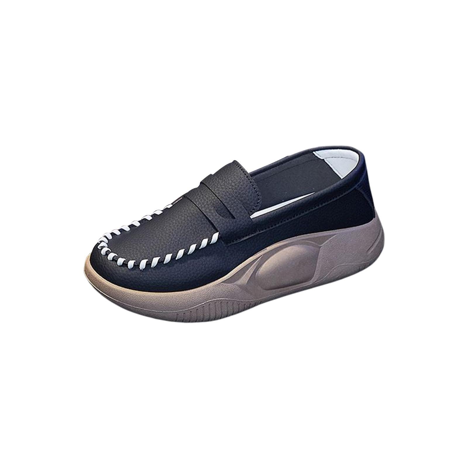 ™ Casual Women Shoes Comfortable Slip On Soft for Indoor Outdoor Walking Black 38 | Flats & Oxfords | Womens Shoes-image-37
