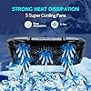 Laptop-Cooling-Pad-Laptop-Cooler-Stand-Laptop-Fan-Cooling-Pad-with-5-Quiet-Fans-for-12-156-Inch-Laptop-Notebooks5-Height-Adjustable2-USB-Ports-Phone-Stand Laptop Cooling Pad, Laptop Cooler Stand, Laptop Fan Cooling Pad with 5 Quiet Fans for 12-15.6 Inch Laptop Notebooks,5 Height Adjustable,2 USB Ports, Phone Stand