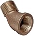Brass Pipe Fitting, Class 125, 45 Degree Elbow, 1" NPT Male x 1" NPT Female