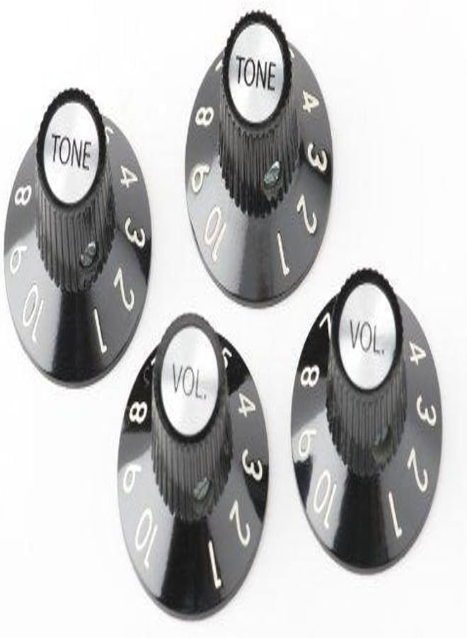 Fender 72 Telecaster Custom Knobs Black, Set of 4