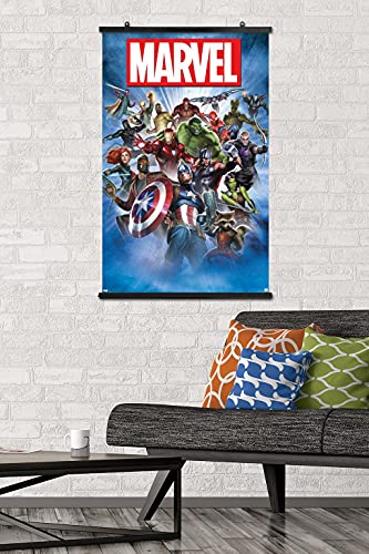 Poster Marvel Comics grand format 56x86 cm avec pince murale