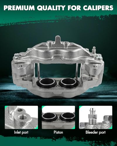 Image of SCITOO 193955 Front Left Disc Brake Caliper Assembly Without Bracket for Lexus for LX570 2008-2011 2013-2015,for Toyota for Land Cruiser 2008-2011 2013-2015