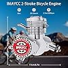 IMAYCC Bike Motor Kit 80cc Motorized Bike Kit 2 Stroke Gas Bicycle Engine Conversion Kit Fit for 26-28" Bikes (80CC Silver) #1