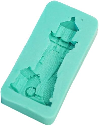 Miniatura 3 de Moldes de fundición de silicona, molde de vela de faro 3D, molde de vela de fondant casero, bandeja para hornear pastelería de chocolate, molde para