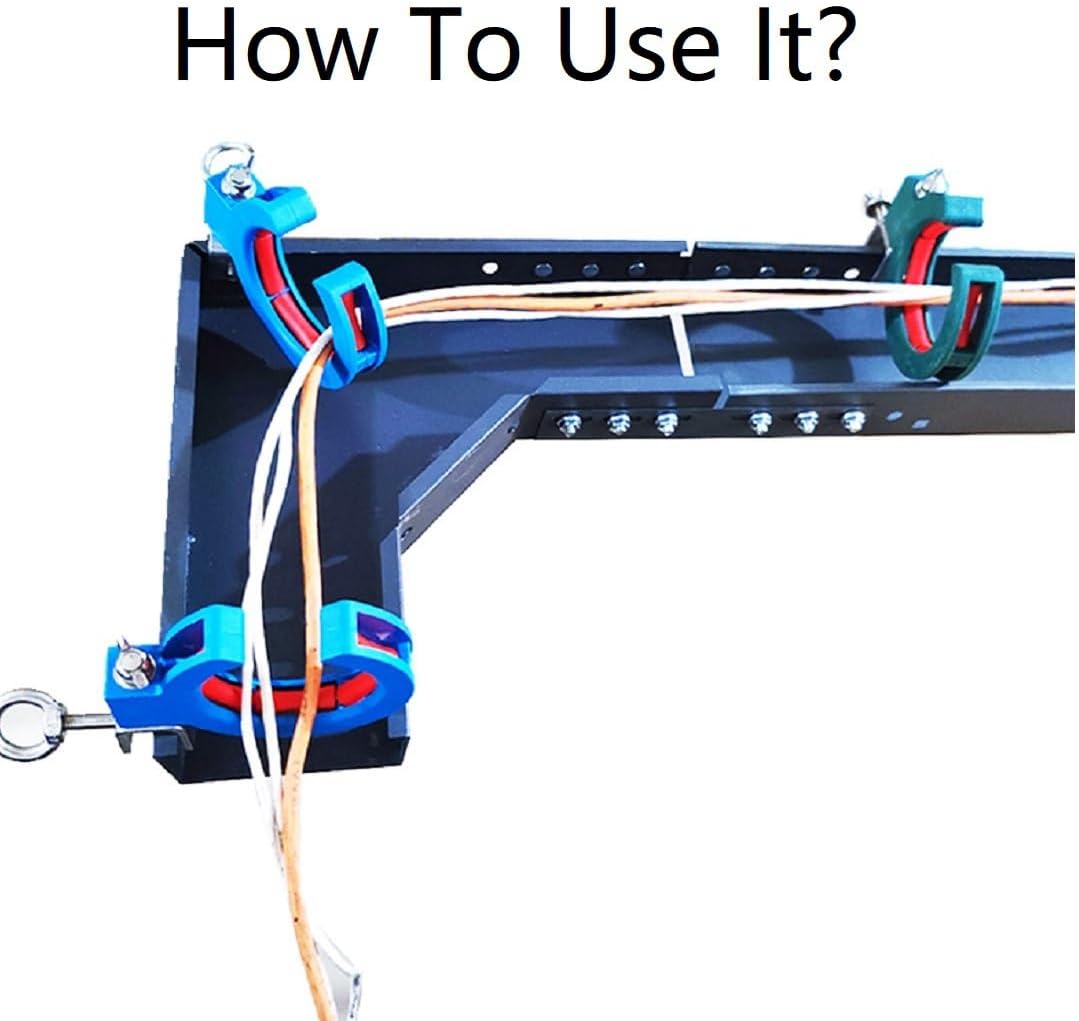 2pcs Blue Cable Wire Threading Tool Cable Tray Roller Threading Wire Pulling Pulley Cable Tray Roller - Image 7