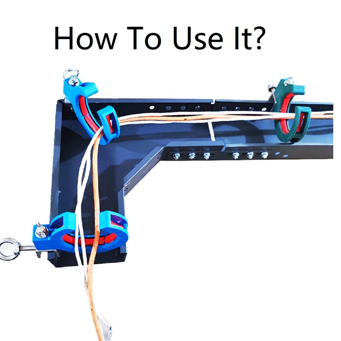 2pcs Blue Cable Wire Threading Tool Cable Tray Roller Threading Wire Pulling Pulley Cable Tray Roller — Amazon image 7