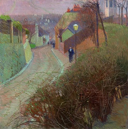 Pintura Carl Moll Hohe Warte lienzo horizontal de alta nitidez para salon