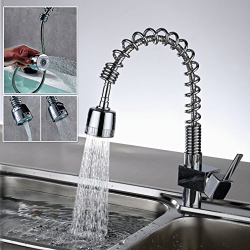 Auralum® 360°Rubinetto di lavabo con canna alta flessibile...