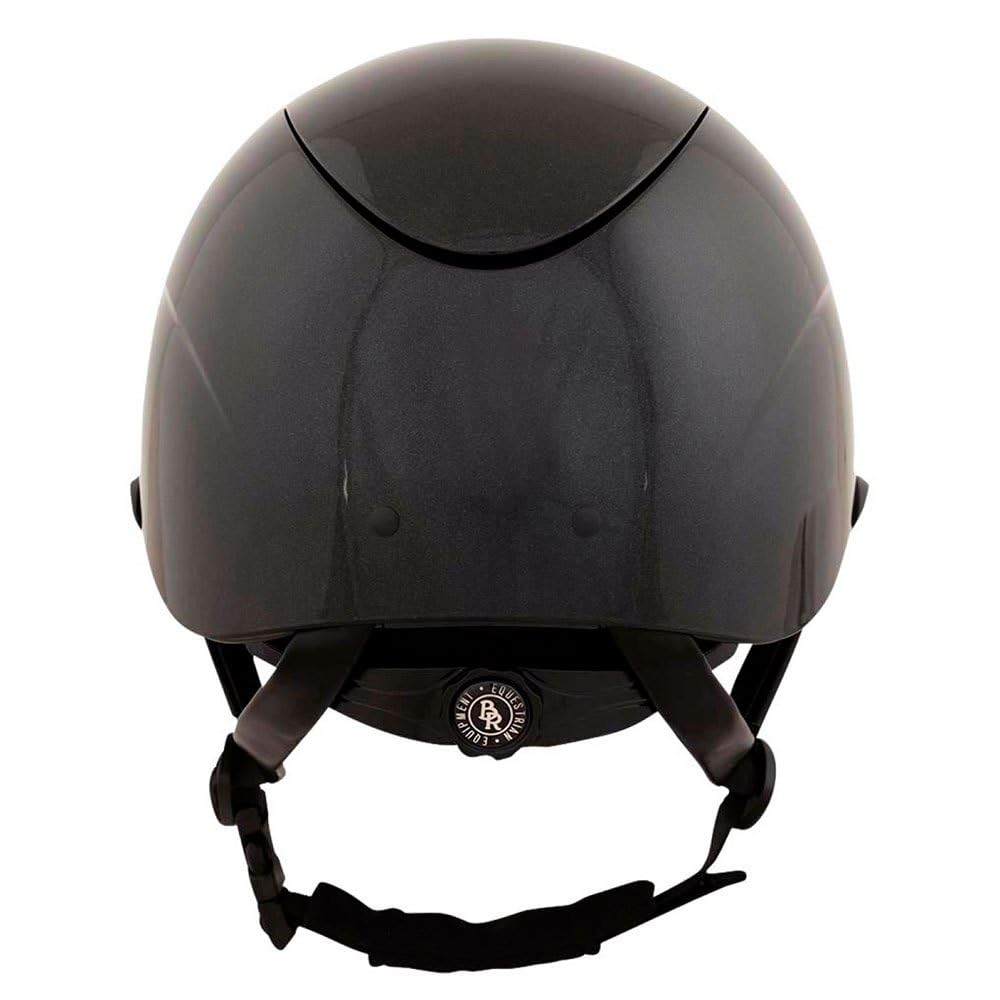 BR Kask jeździecki Thèta Plus Glossy czarny - 55-57 cm - czarny