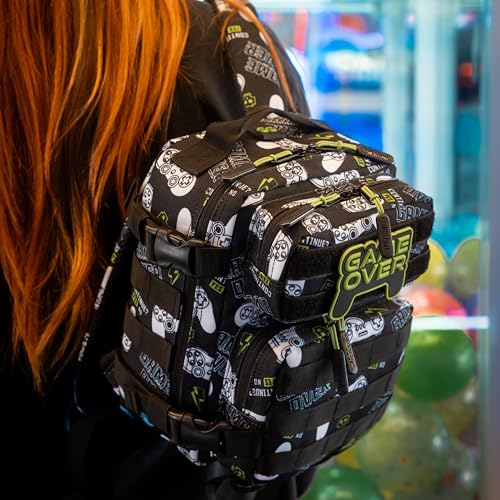 Image of WOLFpak 9L Mini Tactical Backpack (Game Over) | Compact, Small Everyday Carry Bag for Gym, School, Travel | Durable, Water-Resistant Daypack with Molle System and Patch Panel