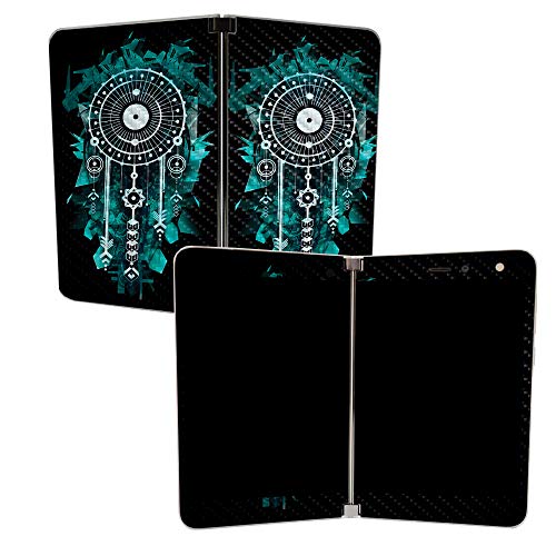Image of MIGHTY SKINS MightySkins Carbon Fiber Skin for Microsoft Surface Duo - Geo Dream Catcher | Protective, Durable Textured Carbon Fiber Finish | Easy to Apply | Made in The USA