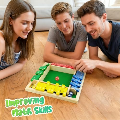 Juego Shut The Box de madera para 2-4 jugadores miniatura 5