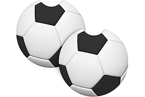 Car Coaster, Soccer Ball Car Coasters, 2Pcs Anti-Slip Silica Gel Car Cup...