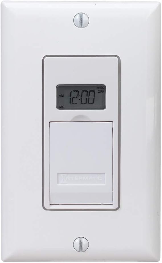 Intermatic EJ600 120 Volt Indoor Digital Astro InWall Timer, White