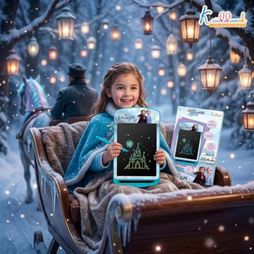 Image of Frozen 10.5 Inch LCD Writing Tablet, Electronic Drawing Pad for Kids,Rewritable Doodle Board & Travel Slate,Learning & Educational Birthday Gift for Girls & Boys 3-9 Years Old,Turkish Blue
