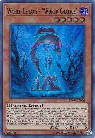 Amazon.com: Yu-Gi-Oh! - World Legacy - World Chalice - OP07-EN006 - Super  Rare - Unlimited Edition