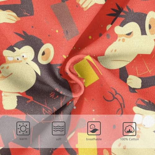 Monkey Red Toddler Boys' Pure Cotton Kids Underwear Cute Children Panties3