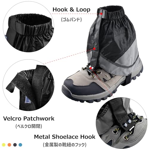 Polainas Azarxis de cano baixo para neve e tornozelo para mulheres e homens e jovens ao ar livre cam