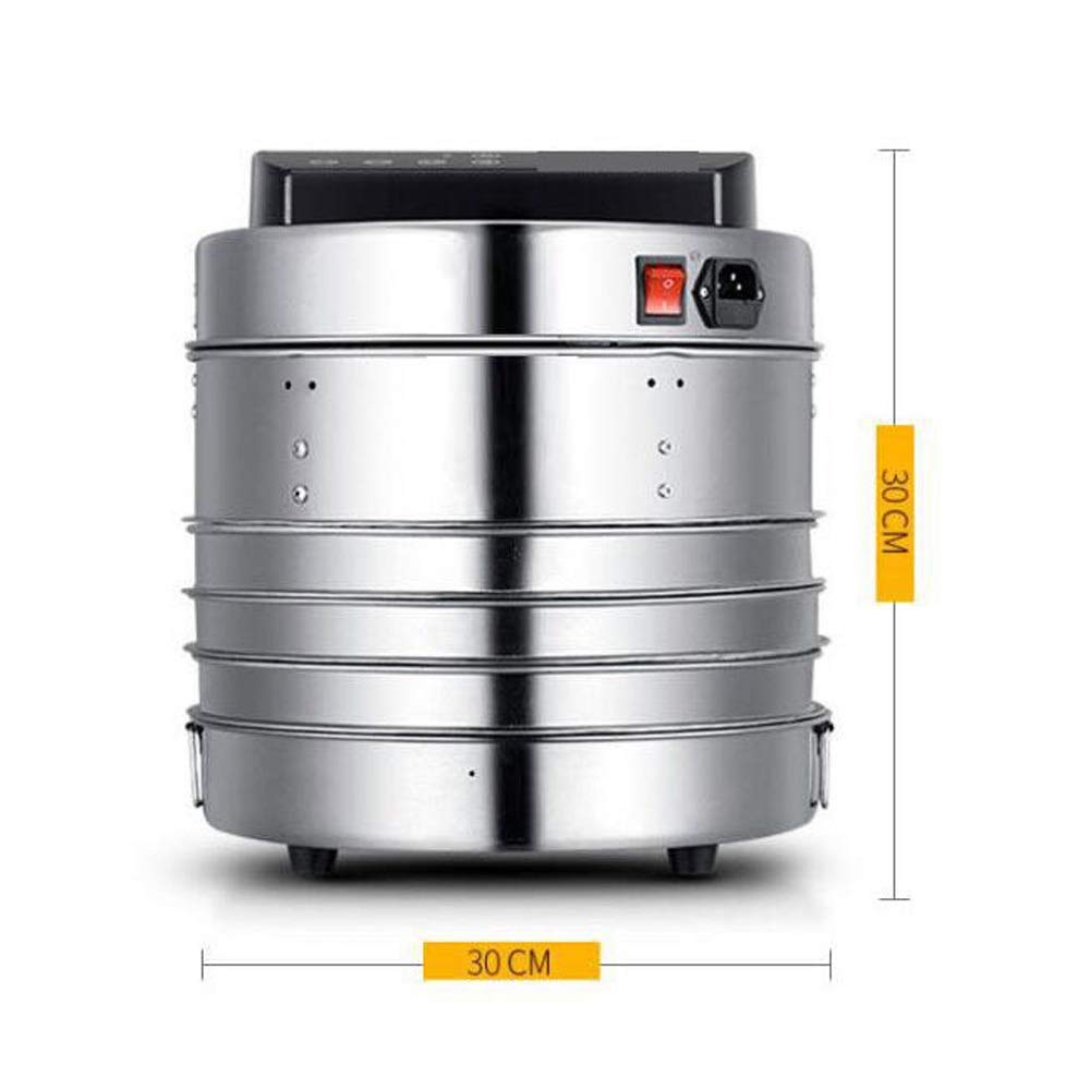 Generic 5 Strati in Acciaio Inox Intelligente Cibo Essiccatore Processore del Bambino Pet Cibo Asciugatrice A Vapore Cucina Cuocere Verdure Frutta Forno 30 cm di Diametro
