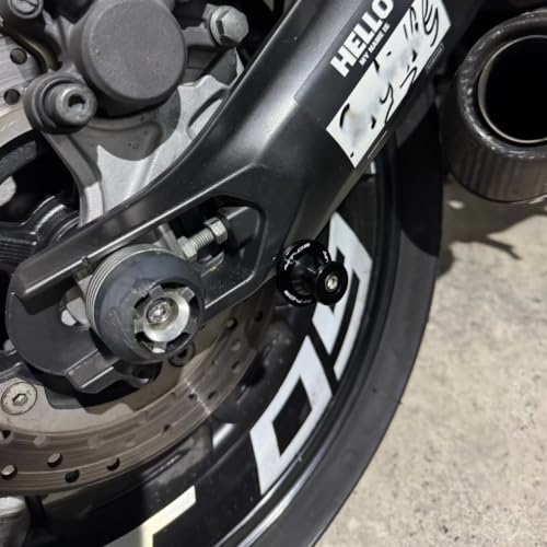 Image of Compatible with 2026 MT09 Tracer 2025 MT09 SP MT 09 V4 SP FZ09 2014-2025 2026 MT-09 Tracer 900GT Motorcycle CNC 6MM Swingarm Spools Slider Stand Screws (Red)