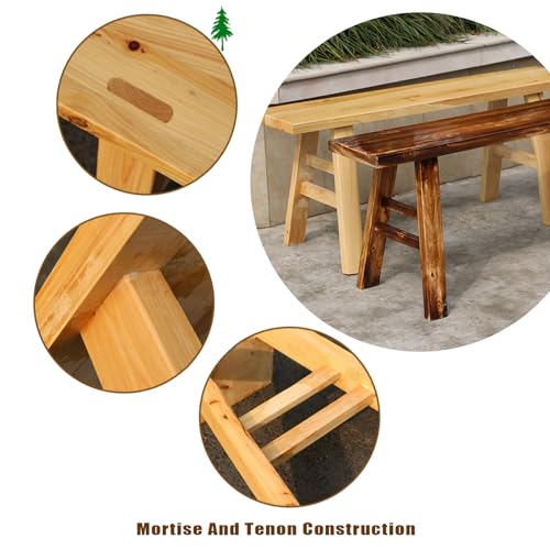 Banco de madera para comedor que soluciona la falta de espacio en casa 7