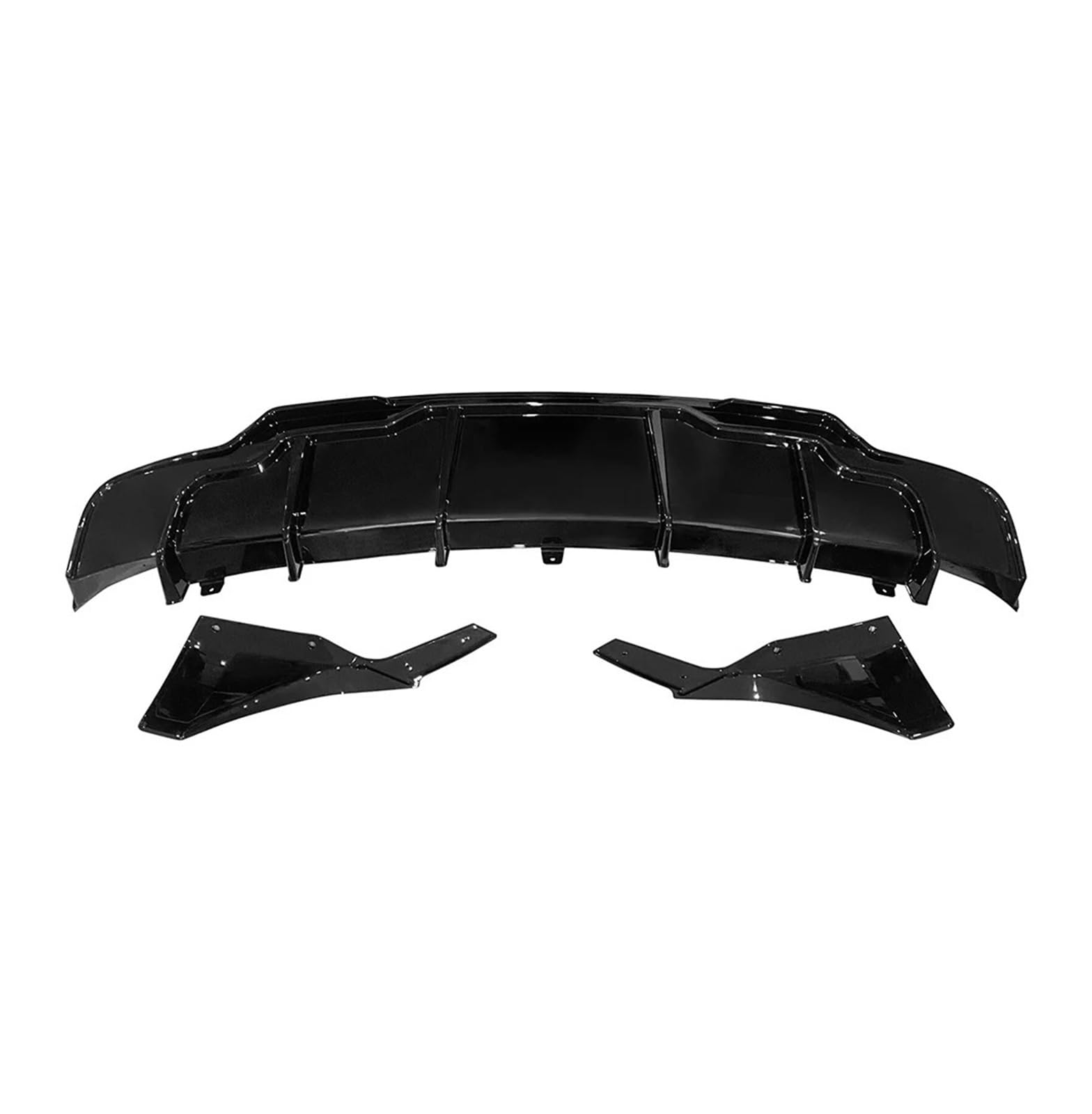 Difusor de labio parachoques trasero y placa protectora divisora Tesla Model 3 2017-2023 6