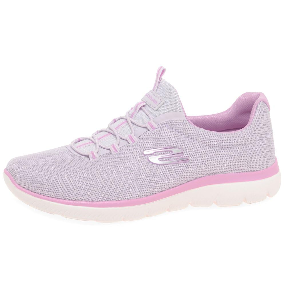 Skechers Damen Summits Artistry Chic Turnschuhe, Lavender Mesh/Trim, 43 EU