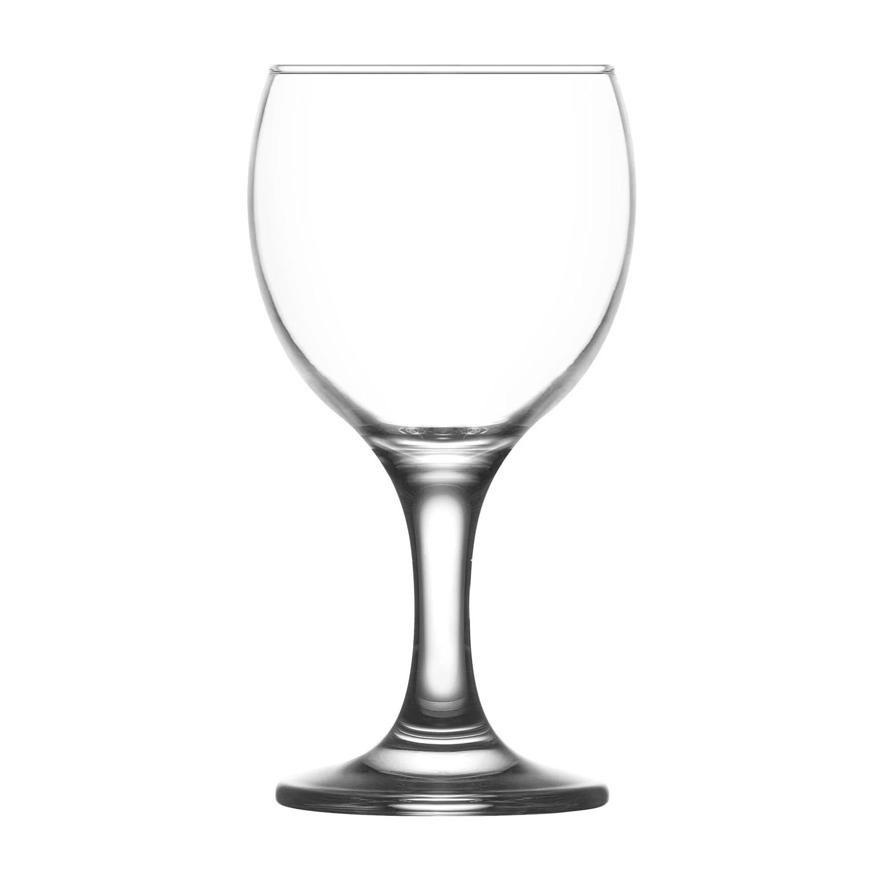 LAV 12x 170ml Misket Verres à Vin Blanc - Petit Lave-Vaisselle Verre Mariage Noël Anniversaire Fête Buvant Verrerie Gobelet Cadeau Ensemble