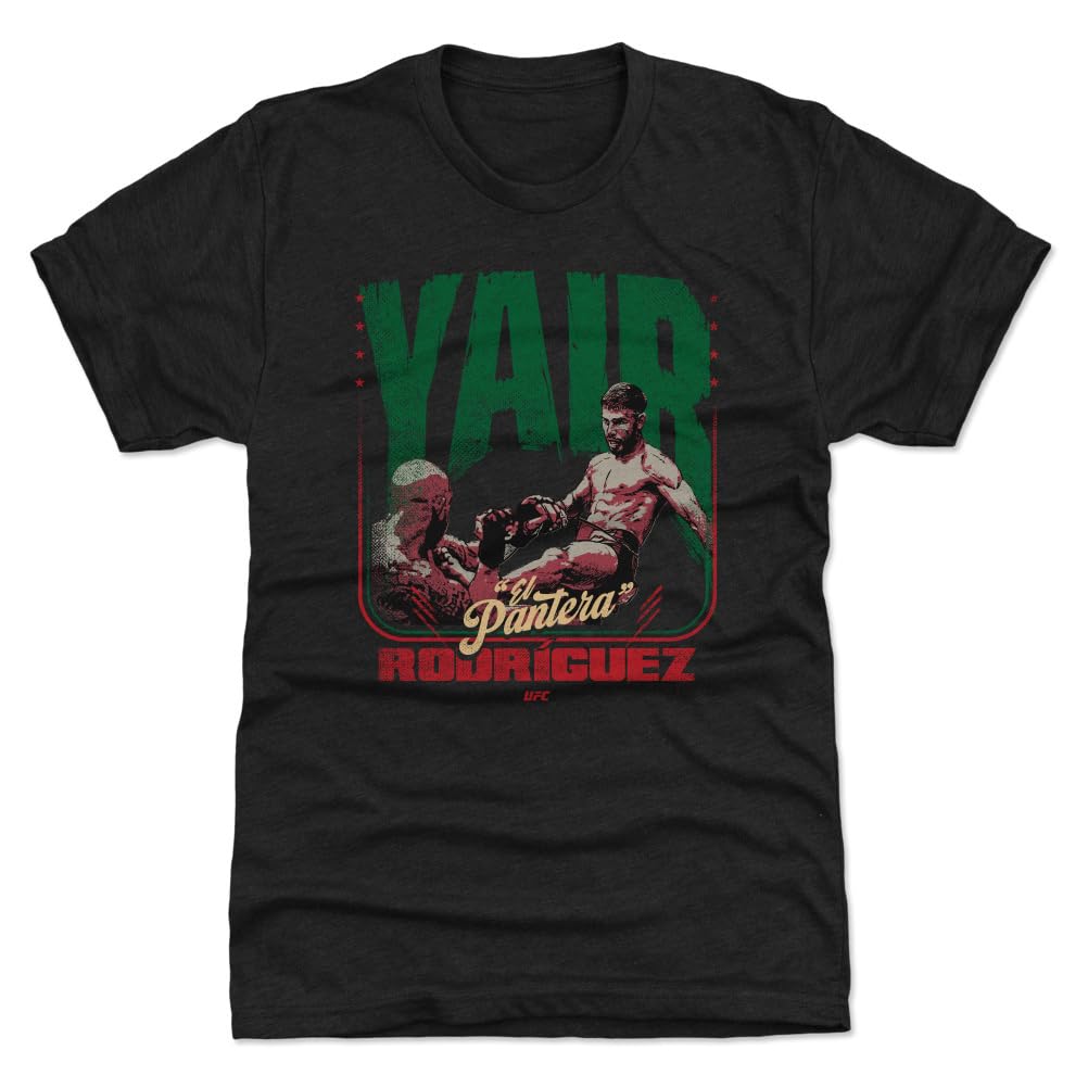 500 LEVEL Yair Rodriguez UFC Men's Premium T-Shirt - Yair Rodriguez El Pantera Front Kick WHT