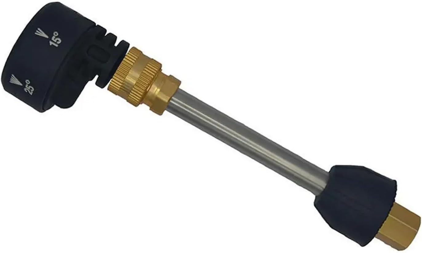 6-in-1 Adjustable Pressure Washer Nozzle 1/4inch High Gun Cordless Washer Nozzle Water Parts Hose Cleaner Kit Pressure Washer(4 pcs)