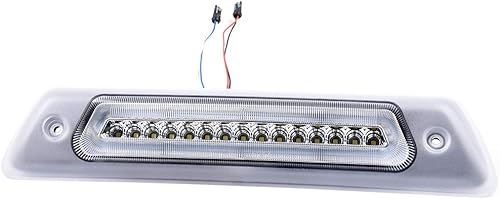 Miniatura 7 de GRAND ORANGE Tercera luz de freno LED compatible con Ford F150 2009-2014 Luz de freno trasero de montaje alto, lámpara de carga, carcasa cromada,