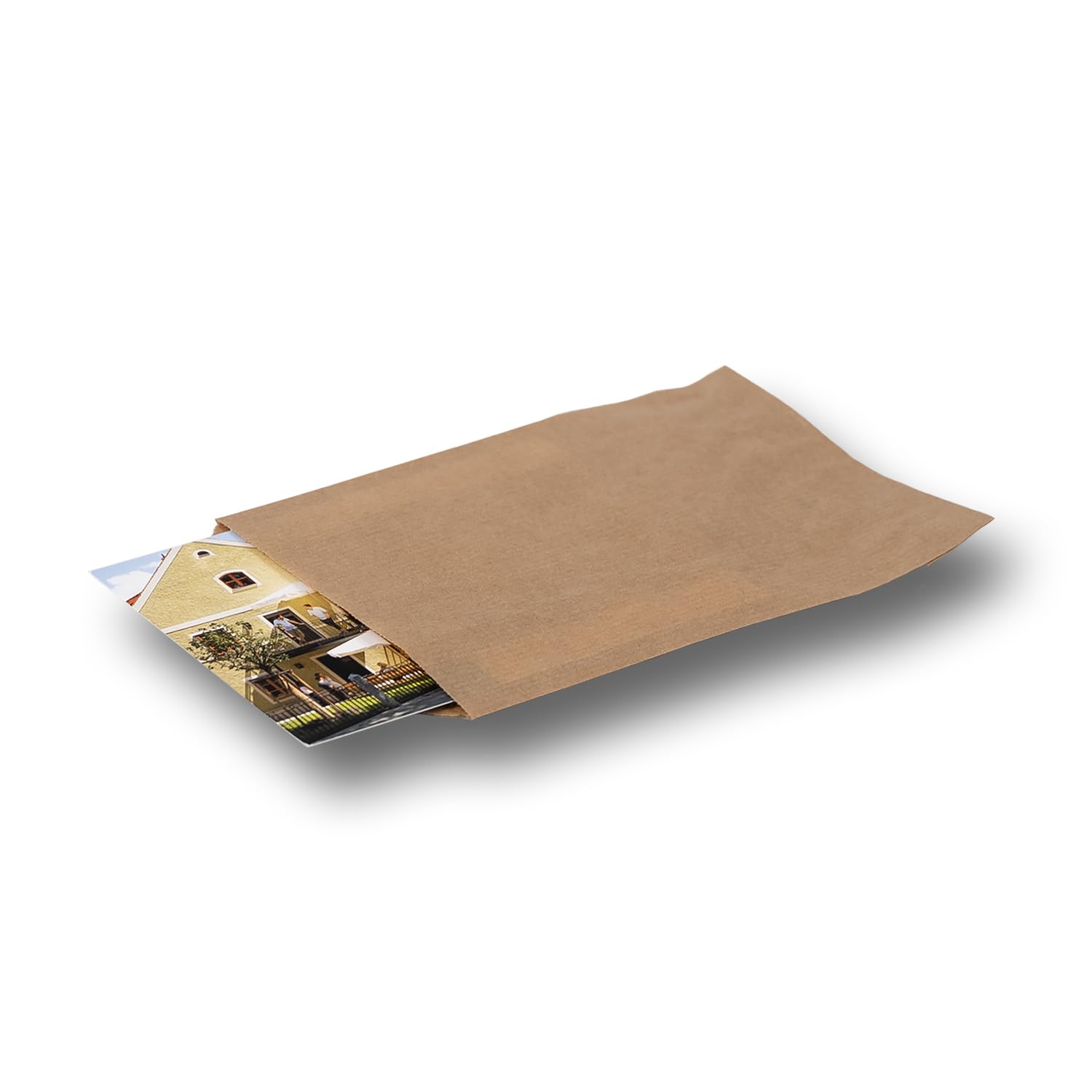dm-folien Bolsas de papel, 2000 unidades, 160 x 230 + 20 mm, muchos tamaños, bolsas de papel de estraza de 40 g/m², bolsas de pan aptas para alimentos, bolsas de papel kraft reciclables para regalos y