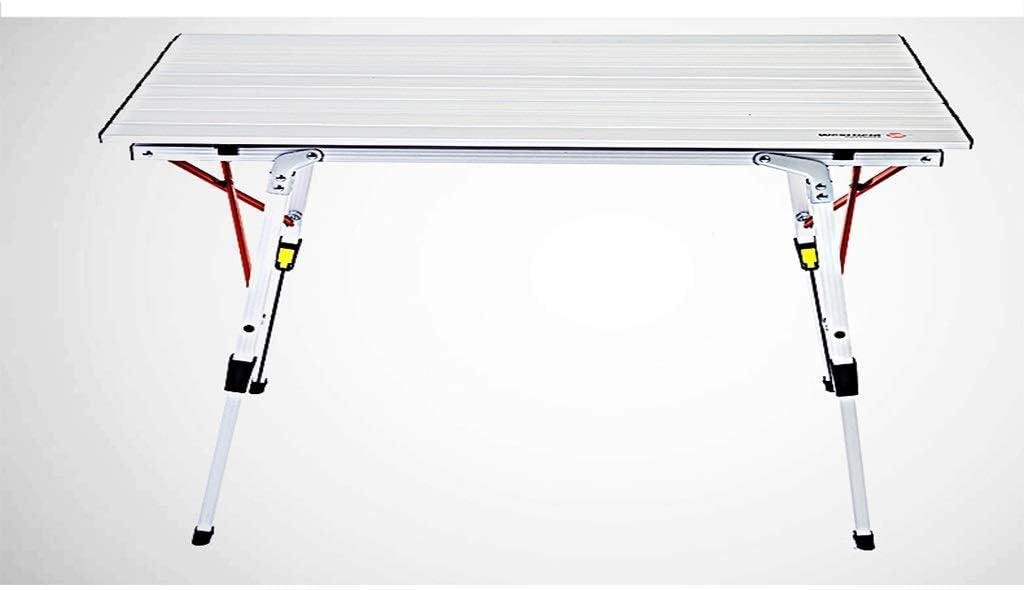 Portable Aluminum Folding Table Light Weight Outdoor Roll Up Camping Picnic Table