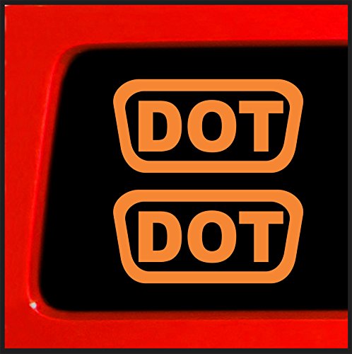 Sticker Connection | 2 DOT Helmet Decals Sticker Pack | Die Cut Sticker Decal | 1.5