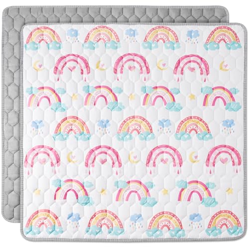 NiBaby Faltbare Spielmatte 127x127cm, Rutschfeste Unterseite, Hypoallergen,...