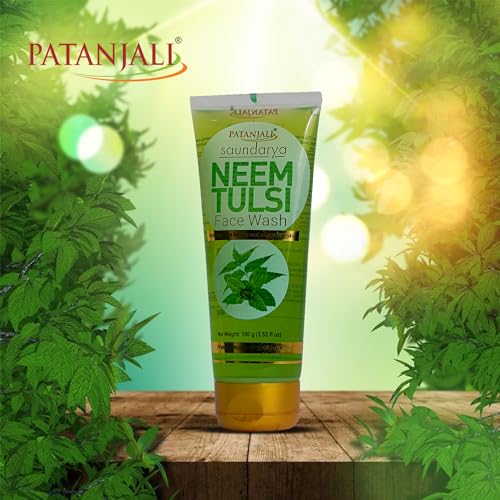 Image of Patanjali Neem Tulsi Face Wash 100gm - Pack of 2