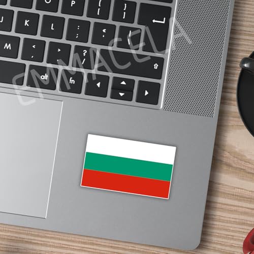 Image of (3PCS) Bulgaria Flag stickers, Countries Flag Stickers - Waterproof Vinyl Decals For Laptops, Tumblers, Water Bottles, Books, Scrapbooks, Size 3 x 1.8