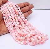 Gemstone Cut-smooth Natural  Pink Opal  Rondelle smooth Beads 7x9 16 inch long string jewelry making gemstone beads for necklace bracelet