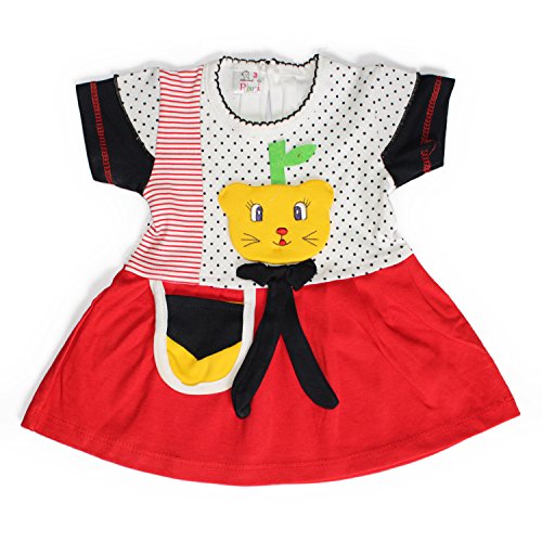 Image of Pari Baby Girl Cotton Frock Size 1, 2 & 3 (Age 0-3 Months)