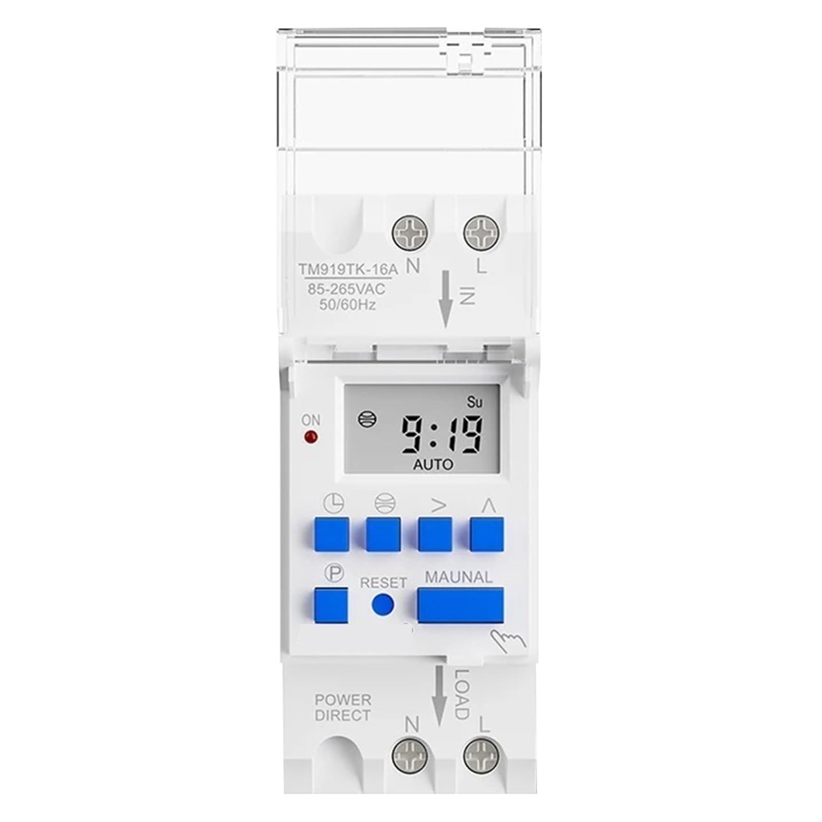 Wide Voltage AC 85-265V Astronomical Timer Switch for Calculation Sunset in Latitude and Longitud(16A)