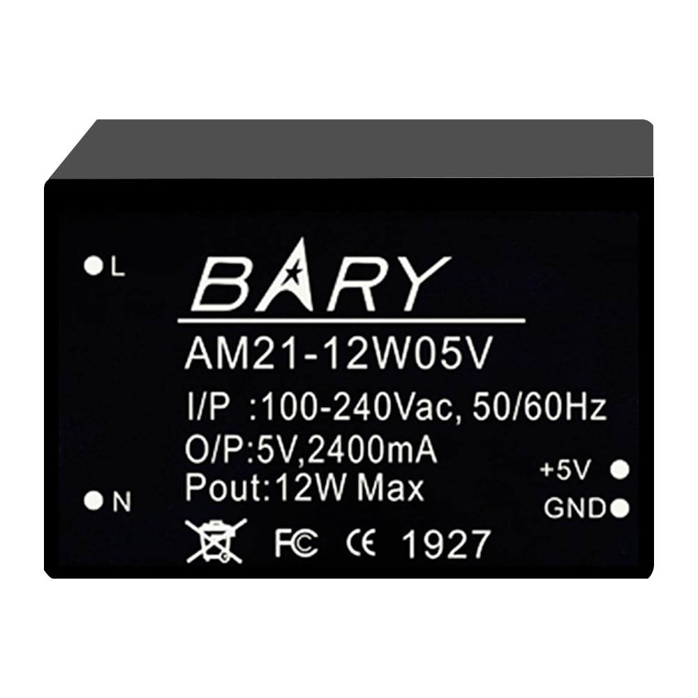 AC-DC Buck-Modul AM21-12W05V – 100–240V, 5V, 2400mA, 12W, Sehr Geringe Welligkeit, Overcurrent & Überhitzungsschutz, Für MCU, Sicherheit & Smart Home