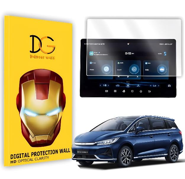 SCREEN PROTECTOR For BYD E-MAX 7 Premium Superior| 12.8 Inch Infotainment Touchscreen Guard Anti Scratch Water Resistant e-Max7 Car Digital Display Accessory 2025 [Not Tempered Glass] Glossy-image-21