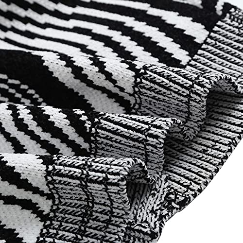 Fsysm Casual Long Jacket Fall/Winter Paisley Knit Cardigan Patch Pocket V Neck Loose Sweater (Color : A, Size : L Code) #TOP4